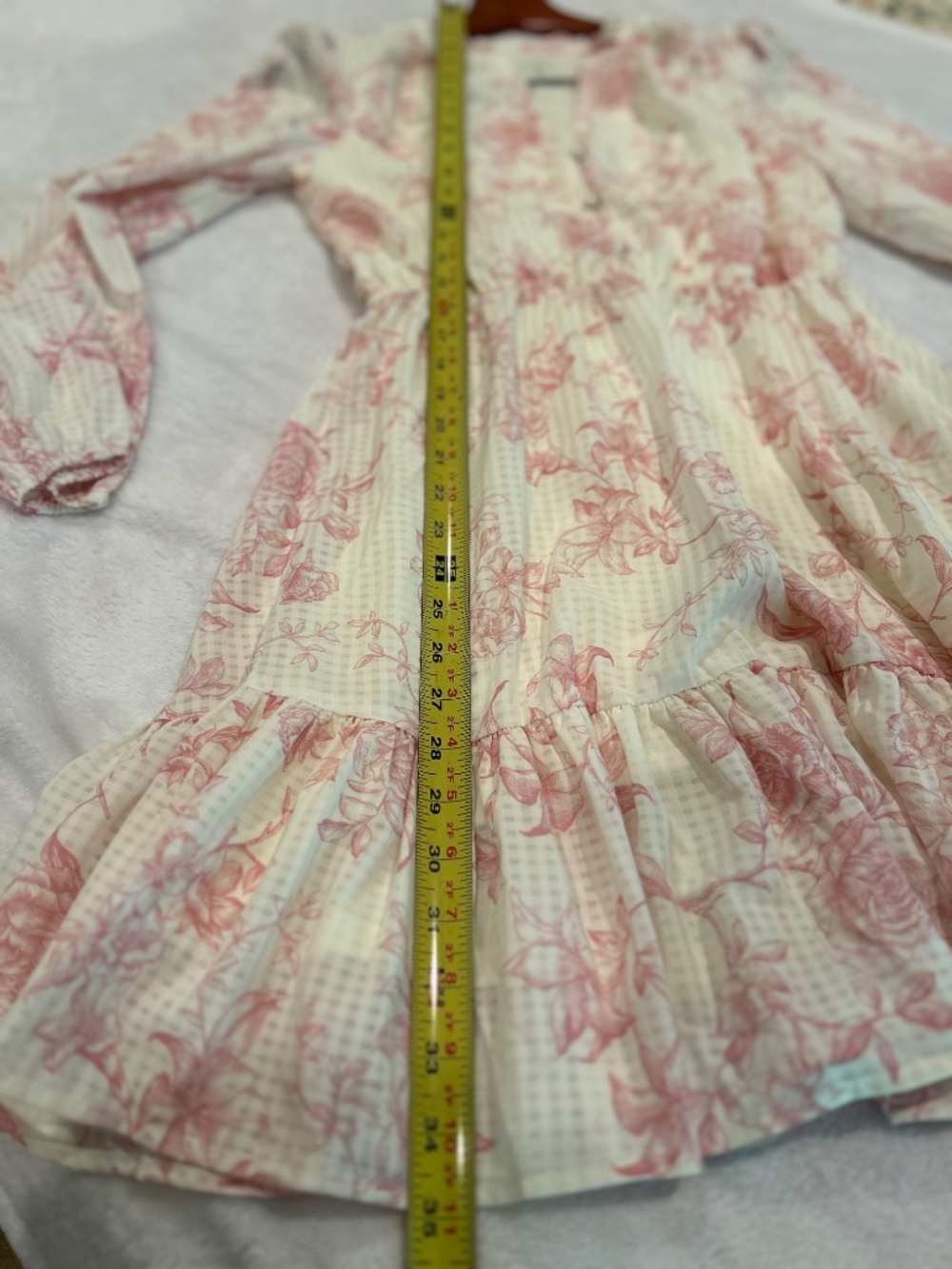 Joie Light Cream Blush Floral Button-Front Blouse - Picture 2 of 9